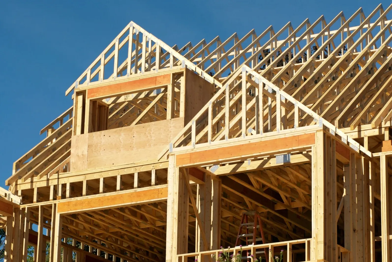 New home construction framing